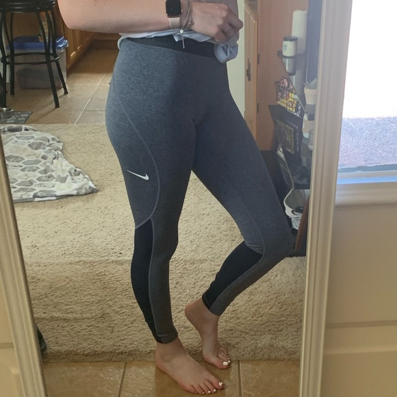 Nike Pants - Nike Pro Leggings with Navy blue color block